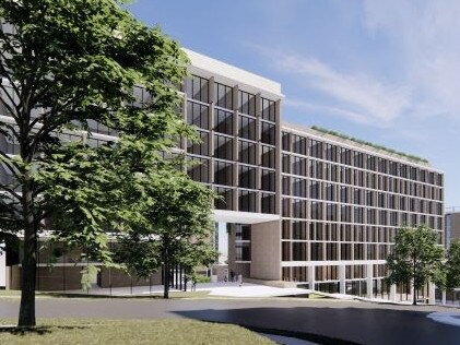 An artist's impression of the planned new three-building student accommodation block at the University of Queensland's St Lucia campus. Photo: Supplied.