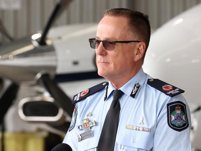 Aviation Capability Group Chief Superintendent Marcus Hill acknowledged the important role these aircraft play in protecting the welfare of Queenslanders. Picture: Liam Kidston