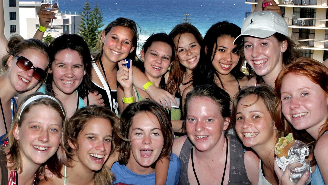 Schoolies celebrations on the Gold Coast. Schoolies enjoy hanging in their rooms.