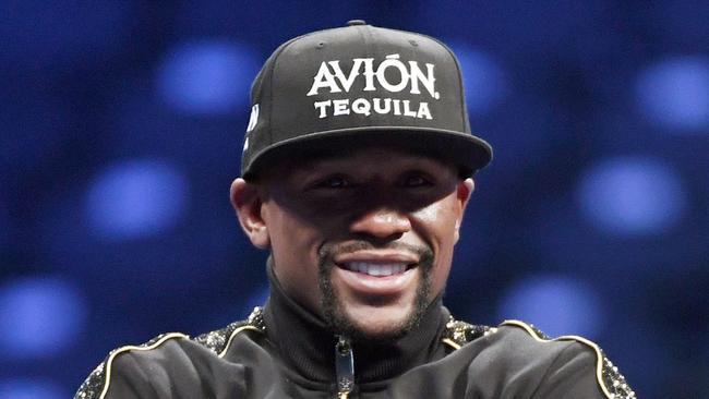 Floyd Mayweather Jr refuses to fight anyone using the horse hair gloves. Picture: Getty