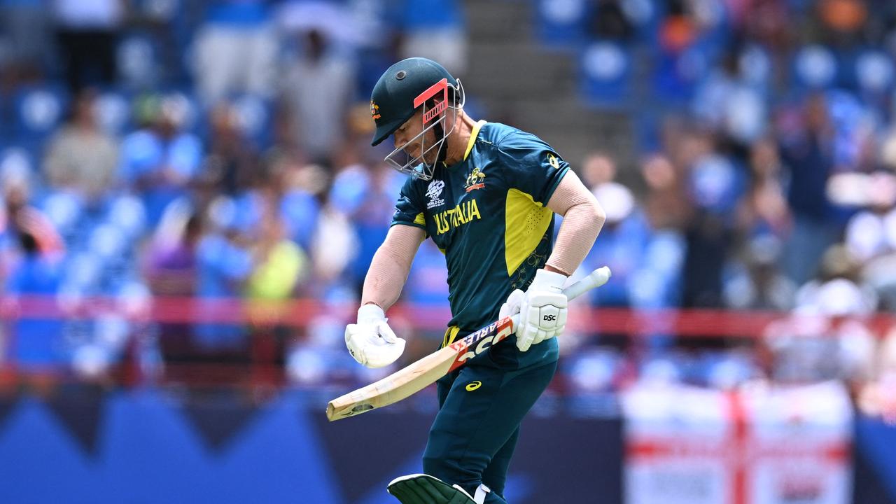 Warner’s last appearance for Australia was at the T20 World Cup in June. (Photo by Chandan Khanna / AFP)