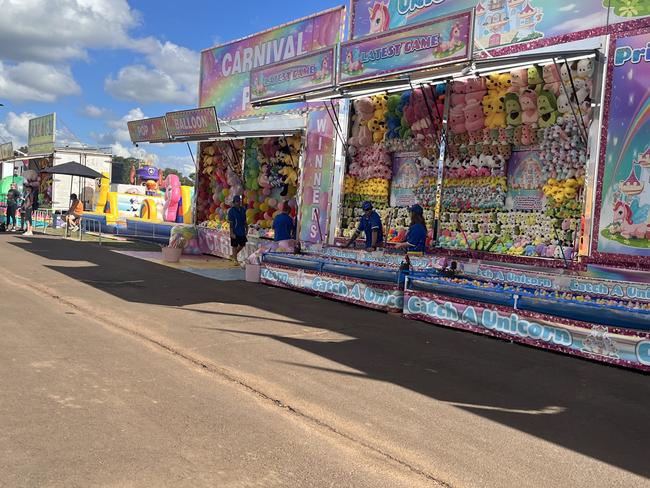 Sideshow Alley at the Fraser Coast Show.