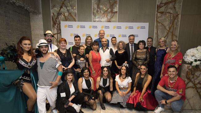 The stars and judges of Sydney's South West Dance for Cancer on the big night.