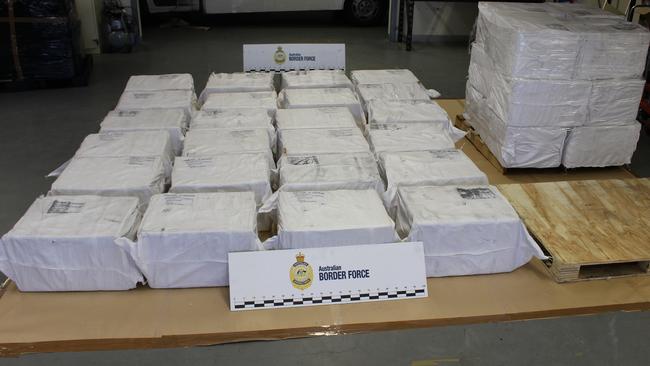 Pseudoephedrine seized by Victoria Police and Australian Border Force. Picture: Supplied