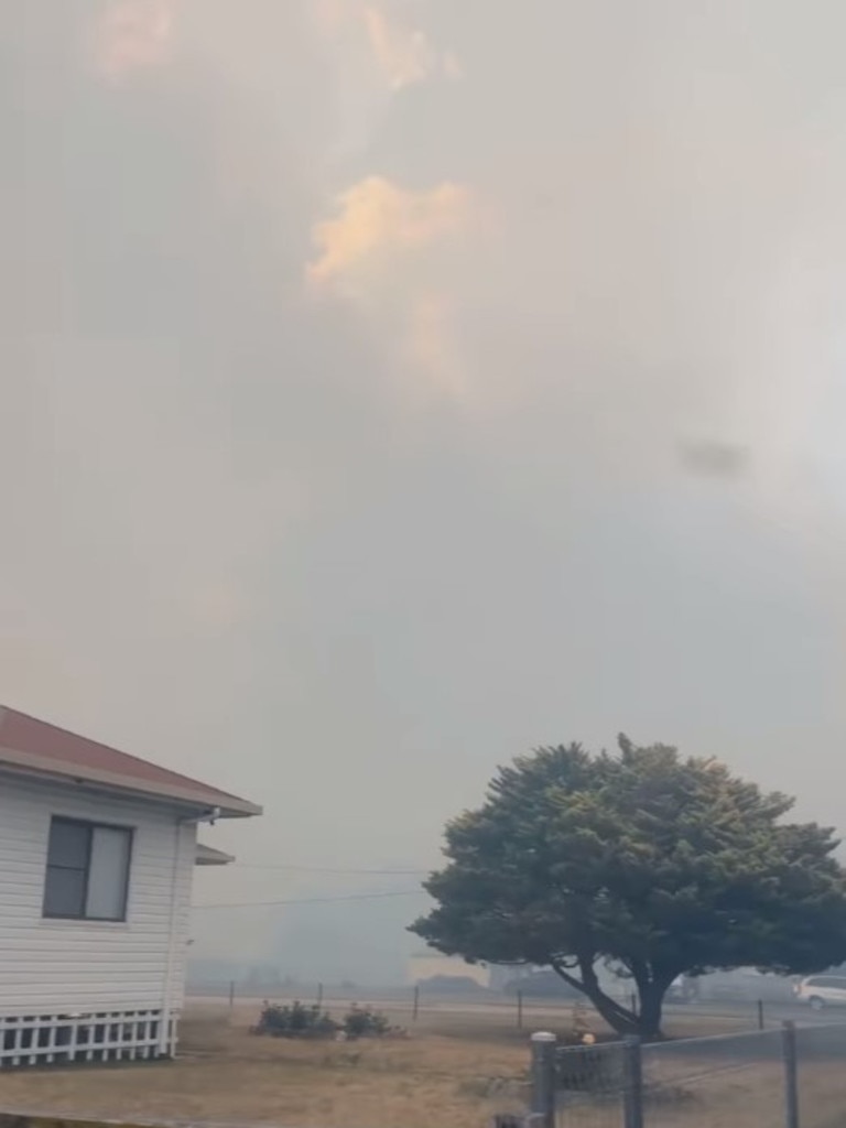 Inside Wallangarra township on Tuesday. Picture: Bryce Wells/Facebook