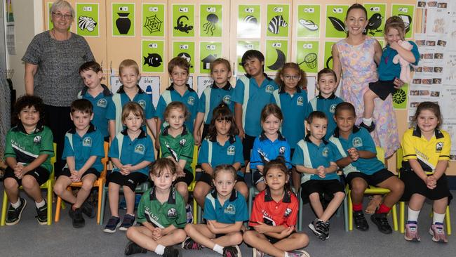 Beaconsfield State School Prep C Mrs Cheryl Bloomfield, Mrs Stevie-Lee Craig Back Row: Emmett, Ryder, Jaxon, Charlotte, Korbin, Enari, Harlow, Franky Middle Row: Emmanuel, Tason, Isla, Jasmine L, Jasmine M, Evelyn, Zeb, Burah, Kiana Front Row: Amaya, Novah, Bella Picture: Michaela Harlow