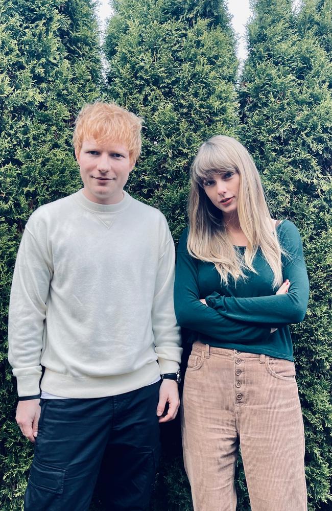 Best musical buds Taylor Swift and Ed Sheeran collaborate on two tracks. Picture: Supplied