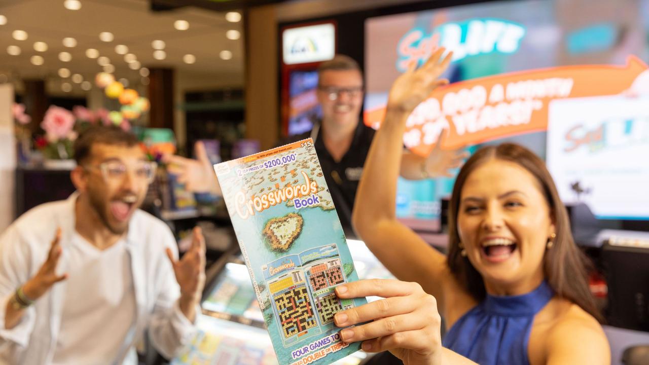 A Bohle Plains woman needed an extra shot of coffee this morning after a stunned, sleepless night following her $200,000 Instant Scratch-Its revelation. The Townsville resident’s winning $15 Crosswords Book ticket was purchased at Golf Links Mini Mart, Shop 1, 112 Golf Links Drive, Kirwan. Picture: Supplied