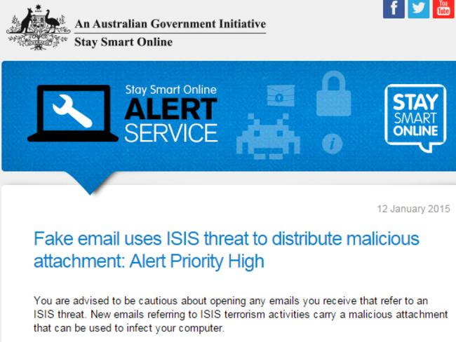 The Australian Government has issues a warning.