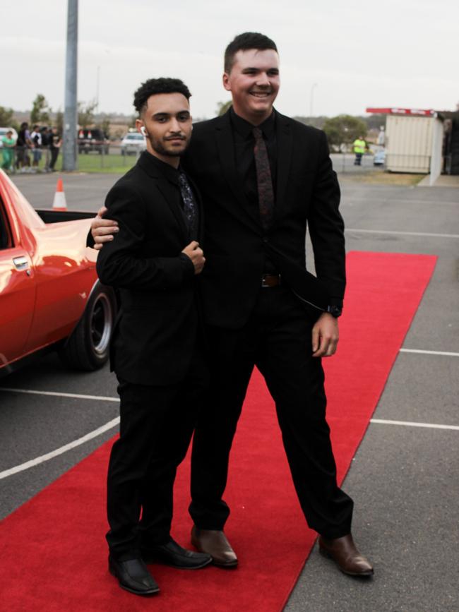 Edward Paap and Cody Cramer at the 2023 Kepnock State High School formal.