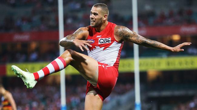 Sydney will be without Lance Franklin once again. Picture. Phil Hillyard