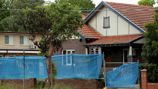 Eight homeless people are living in this house in Parramatta. Picture: Jonathan Ng