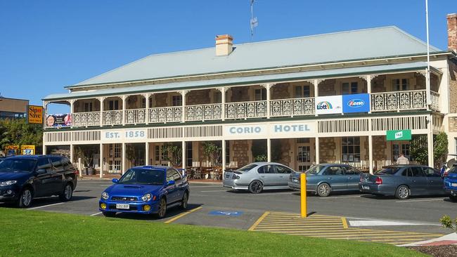 The Corio Hotel in Goolwa, is currently on sale as a freehold business. Picture: Langfords Hotel Brokers PTY LTD