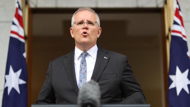 Scott Morrison is adamant that students will return to the classroom in late January. Picture: NCA NewsWire / Gary Ramage