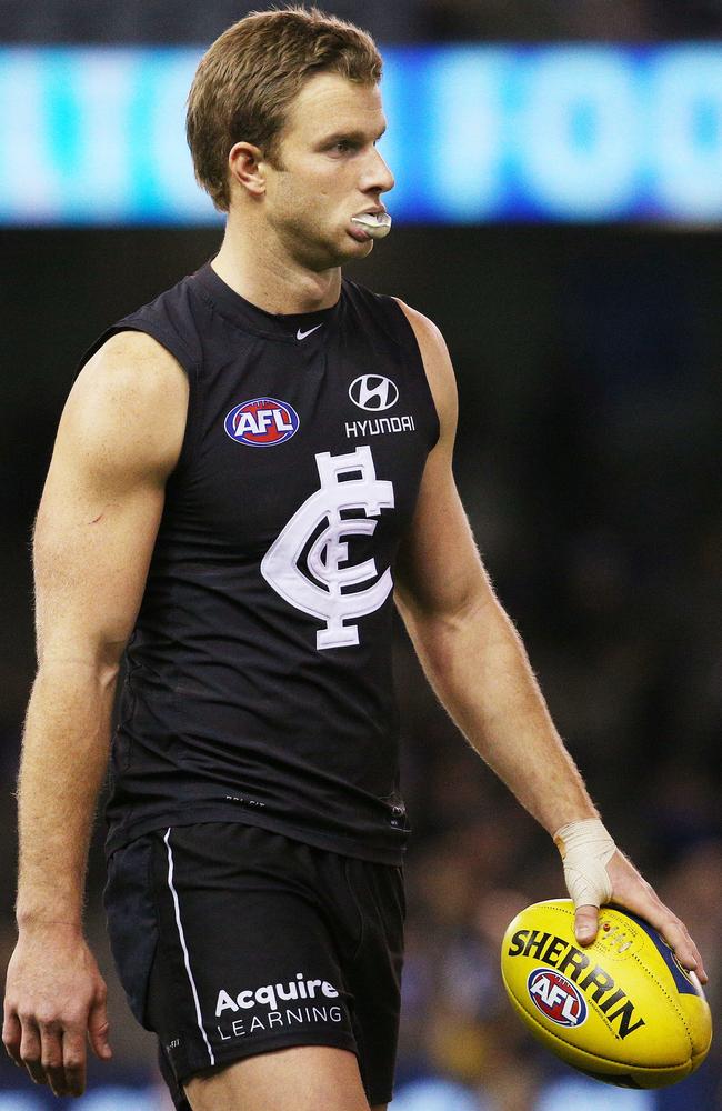 Lachie Henderson was traded from Carlton to Geelong. Picture: Colleen Petch