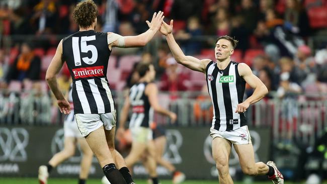 Magpie Josh Thomas starred in the win over Greater Western Sydney. Picture: Getty