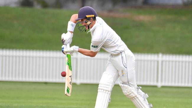 Gold Coast batsman Bailey Garnham Second grade club cricket between University and Gold Coast. Picture, John Gass