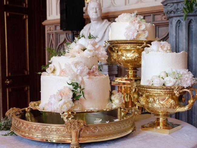 The stunning lemon and elderflower wedding cake served at Harry and Meghan’s reception