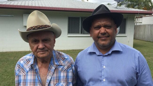 Noel Pearson with his uncle Hans Pearson in 2016. Source: ABC