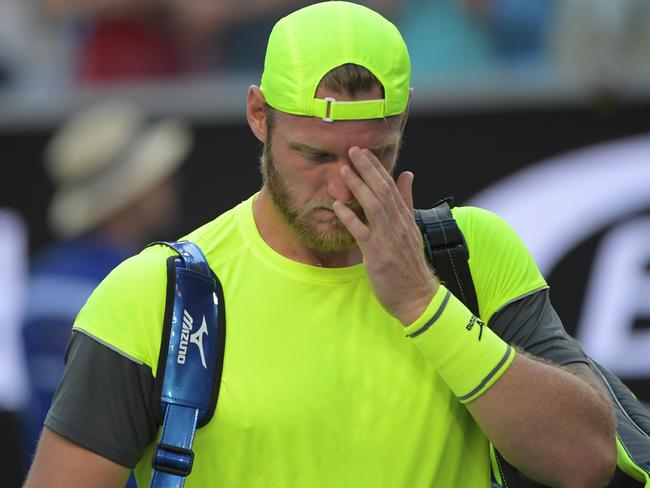 Groth couldn’t contain his emotions after the loss.