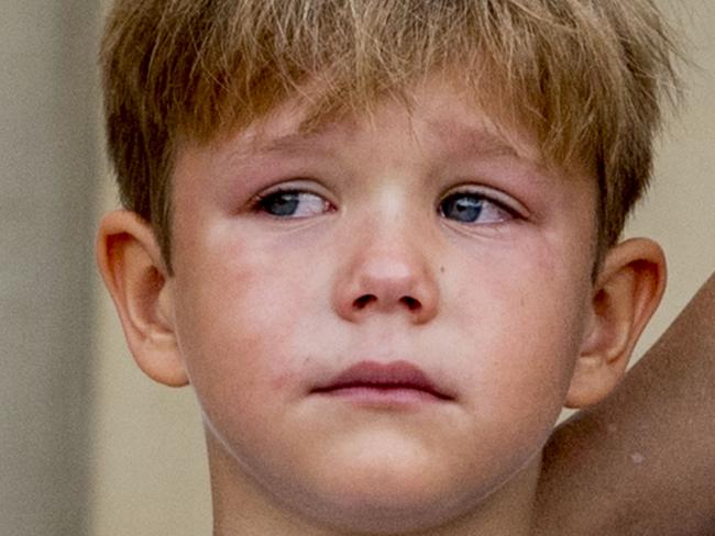 ONE TIME WEB USE ONLY - FEE APPLIES FOR REUSE -  8997853bl - The dutch royals pose before the first school day of Princess_Josephine and Prince_Vincent at Amalienborg Castle, Kopenhagen, Denmark - 15 Aug 2017Pictured: Prince VincentRef: SPL1556450  150817  Picture by: Shutterstock / Splash NewsSplash News and PicturesLos Angeles: 310-821-2666New York: 212-619-2666London: 870-934-2666photodesk@splashnews.com