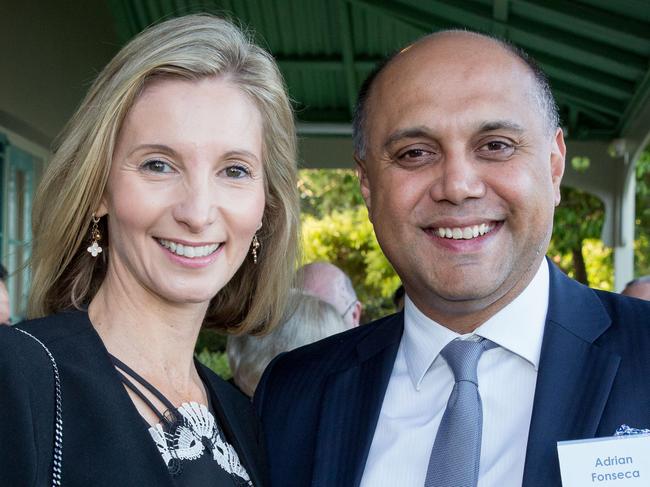 Nancy Reardon Fonseca and Adrian Fonseca of Bellevue Hill.NSW Kids in Need Cocktail Party at Kirribilli House.  This year the Guest of Honour will be former Prime Minister John Howard. Saturday 21st October 2017 (AAP Image/Ryan Osland)