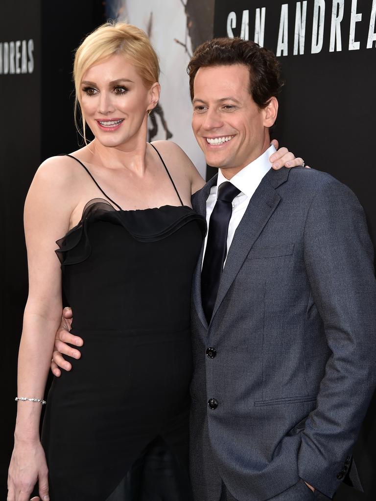 Evans also accompanied Gruffudd at the 2015 premiere of his movie San Andreas in LA. Picture: Kevin Winter/Getty Images