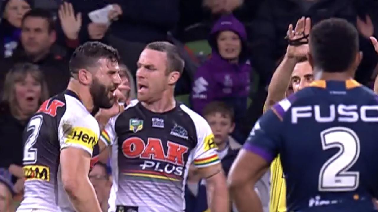 Josh Mansour blows up after being sin binned.