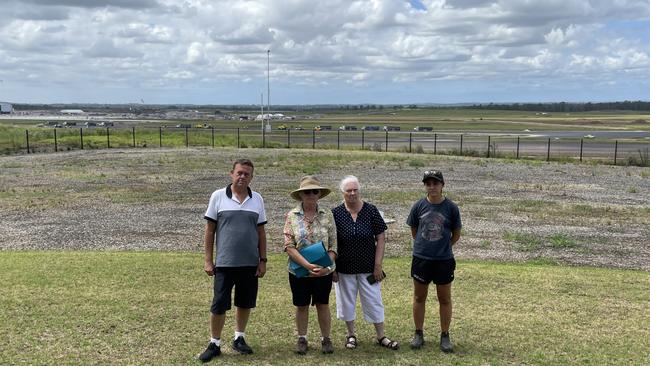 Members of Luddenham Progress Association next to the future airport