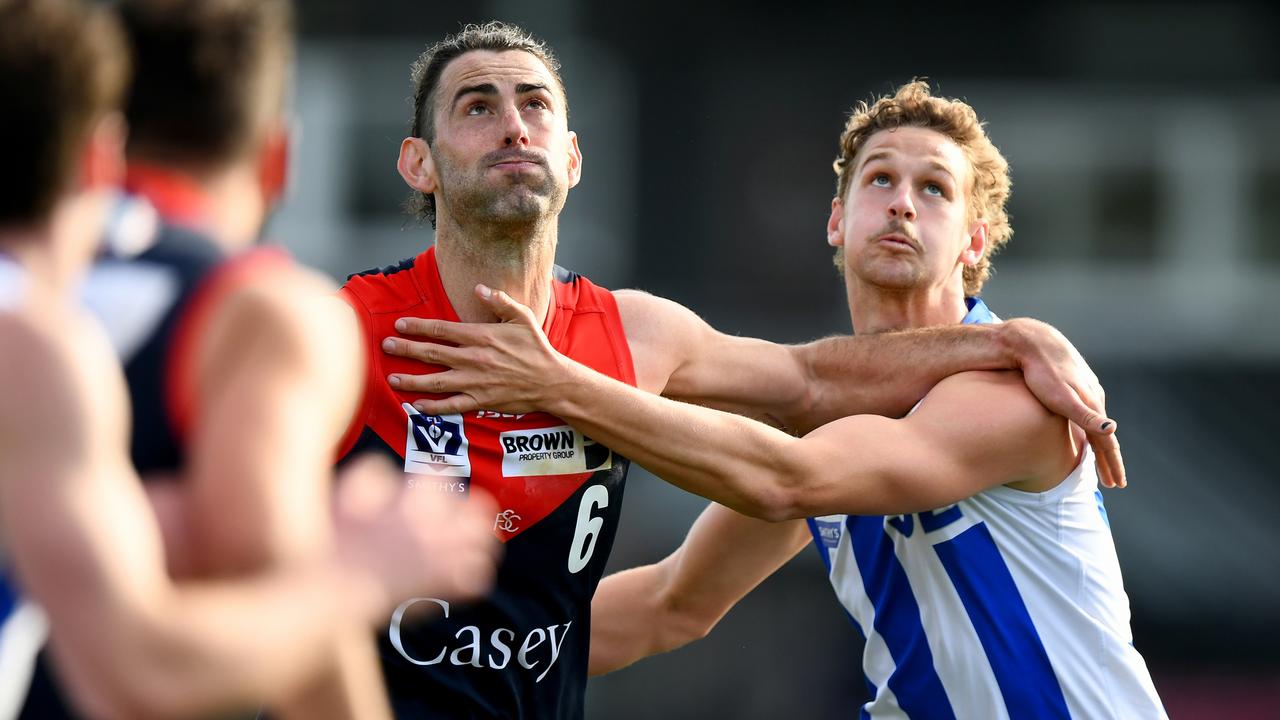 Grundy in action for Casey Demons in the VFL last season. Picture: Getty Images