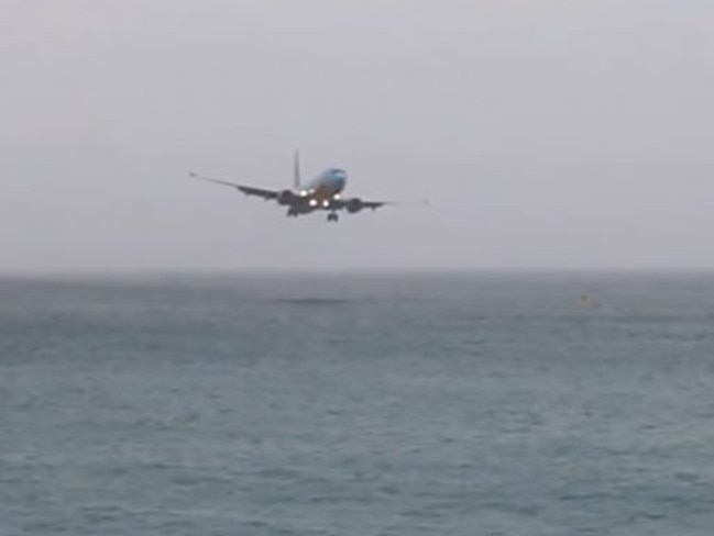 The plane came close to the water. Picture: ATC Pilot