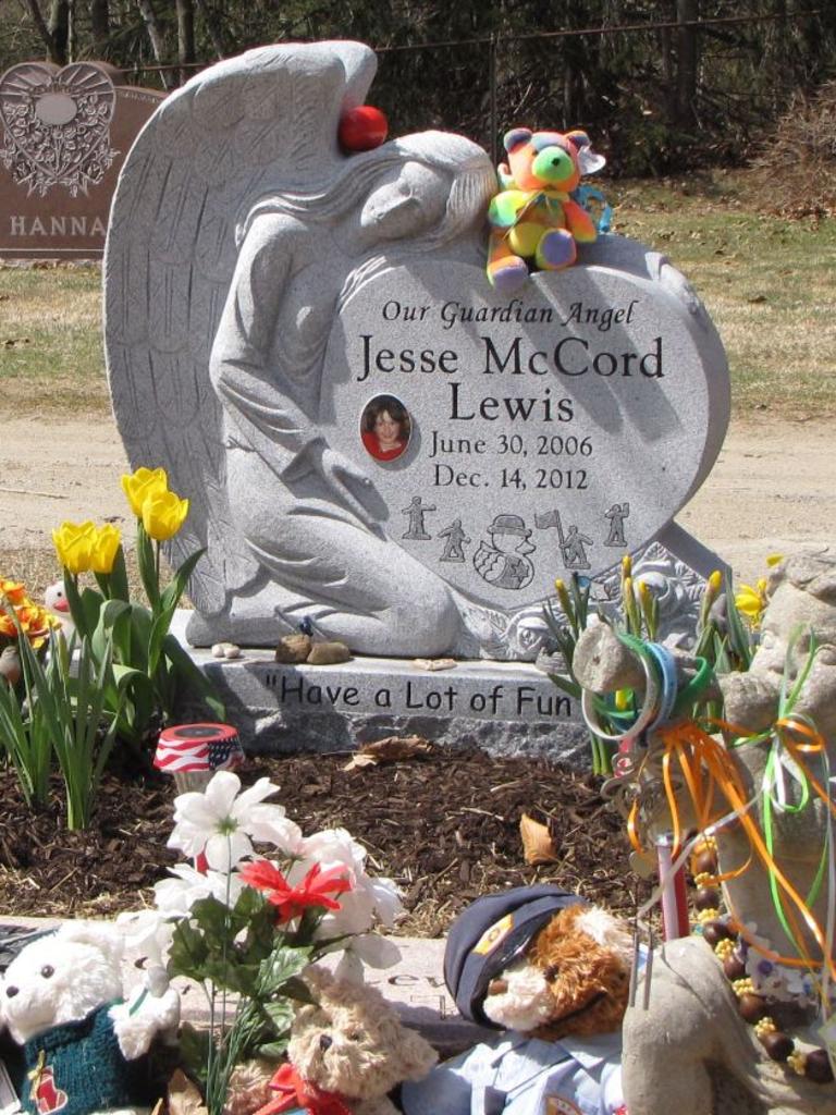 Jesse's message about having fun was also put on his grave after his death. Picture: Supplied