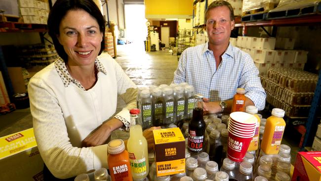 Emma Welsh and Tom Griffith, Co-founders of juice business Emma &amp; Tom's.