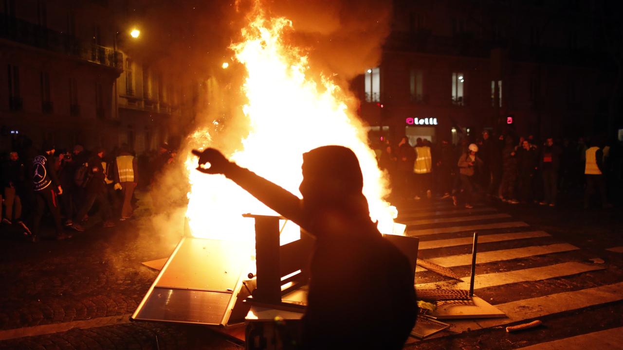 Mr Macron’s speech came after thousands of protesters took over the streets of Paris wearing yellow vests, wreaking havoc on the city while calling on the French leader to resign.