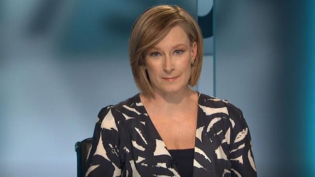 Leigh sales applauded US TV networks for cutting off Donald Trump as the President questioned the integrity of the election. Picture: ABC.