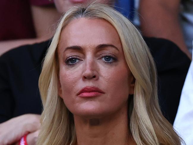 MELBOURNE, AUSTRALIA - JANUARY 28: Jackie O looks on during the Men's Singles Final match between Jannik Sinner of Italy and Daniil Medvedev during the 2024 Australian Open at Melbourne Park on January 28, 2024 in Melbourne, Australia. (Photo by Graham Denholm/Getty Images)