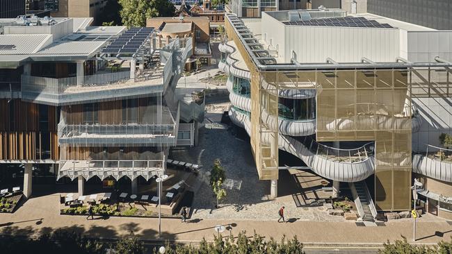 University of Melbourne Student Precinct | VIC | Lyons with Koning Eizenberg Architecture, NMBW Architecture Studio, Greenaway Architects, Architects EAT, Aspect Studios and Glas Urban. Picture: Peter Bennetts.