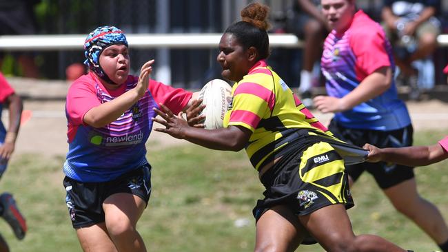 Junior League grand Finals at Kern Brothers Drive. Under 17 Girls Western Lions against Centrals. Centrals Anna-Mina Bin Awel. Picture: Evan Morgan