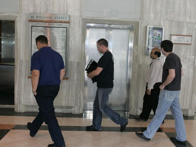 Authorities raided AMI’s Sydney offices in 2010. Picture: Adam Taylor