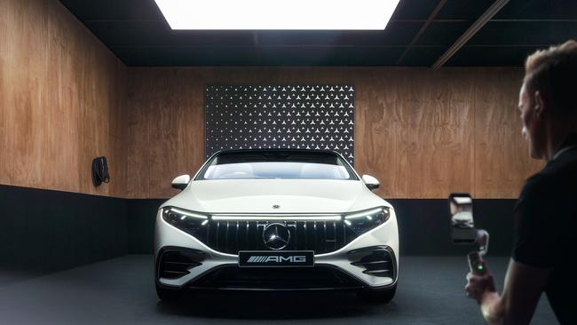 Way of the future: Mercedes-Benz’s digital showroom. Picture: Supplied.