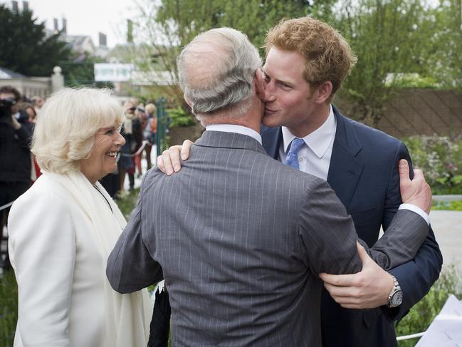 Camilla, Queen Consort has been challenged by Prince Harry in her role as stepmother. Picture: Getty Images