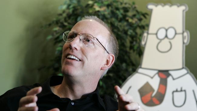 Scott Adams, creator of the comic strip Dilbert, is accused of racism. Picture: AP.