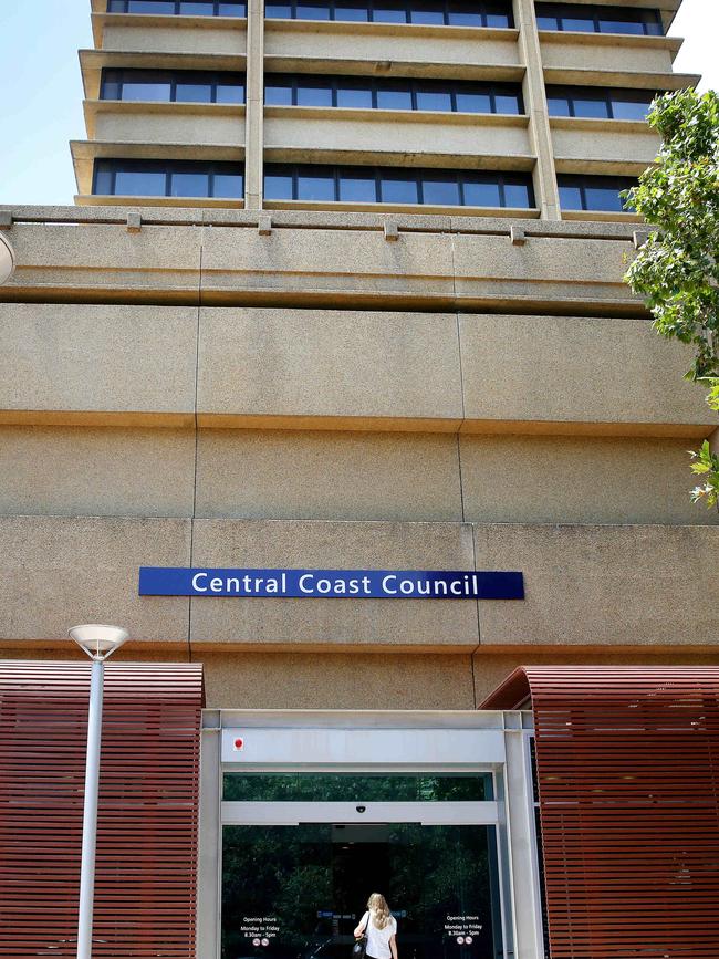 The Central Coast Council administration building in Gosford.