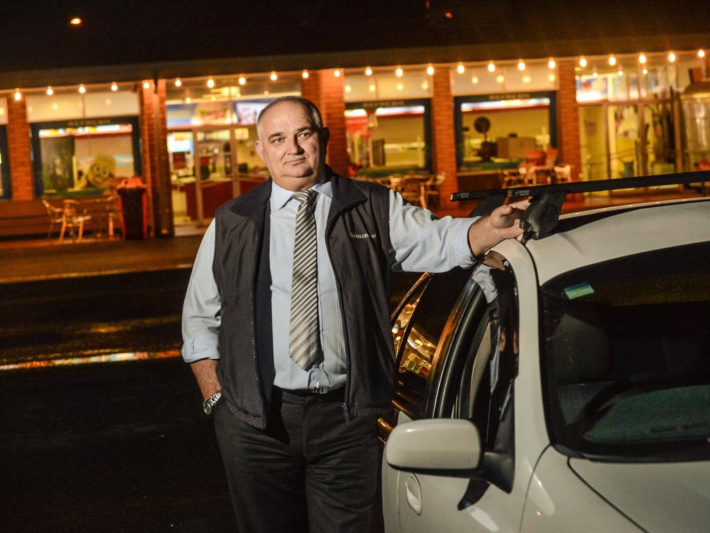 Wallis Cinema director Jim Filipovic at the Gepps Cross Drive-In in 2013. Picture: Roy VanDerVegt