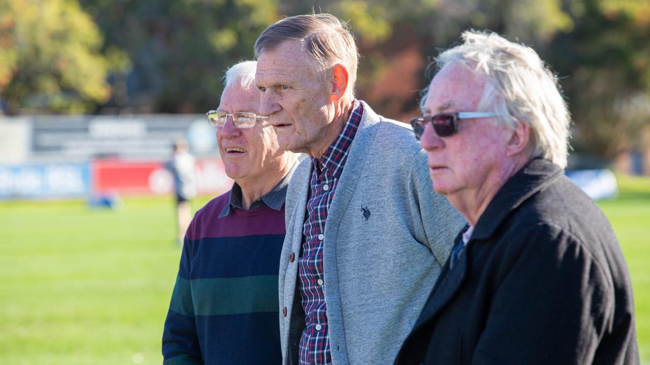 1969 Eastwood Players at TG Millner Sportsground in Eastwood, NSW. Saturday 13th July 2019. The club held a “Back to Eastwood Day” with players from the 1969 and 1999 teams present. (AAP IMAGE/Jordan Shields)