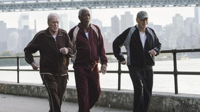 Michael Caine, Morgan Freeman and Alan Arkin in Going In Style.