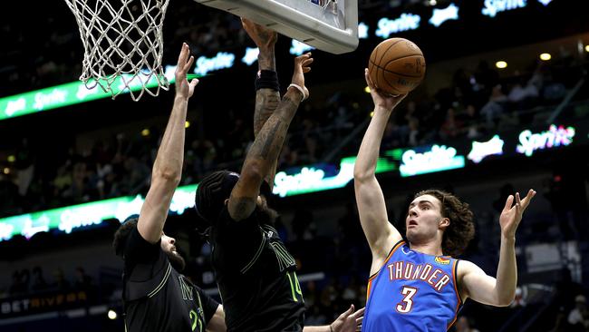 Josh Giddey and the OKC Thunder are rolling. (Photo by Sean Gardner/Getty Images)