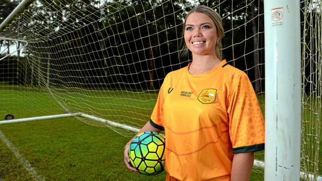 TO THE FUTURE: Samara Christmas was selected in the inaugural Indigenous Koala's Womens soccer team. Picture: John McCutcheon