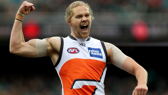 Harry Himmelberg is having a brilliant year with the Giants. Picture: Getty Images