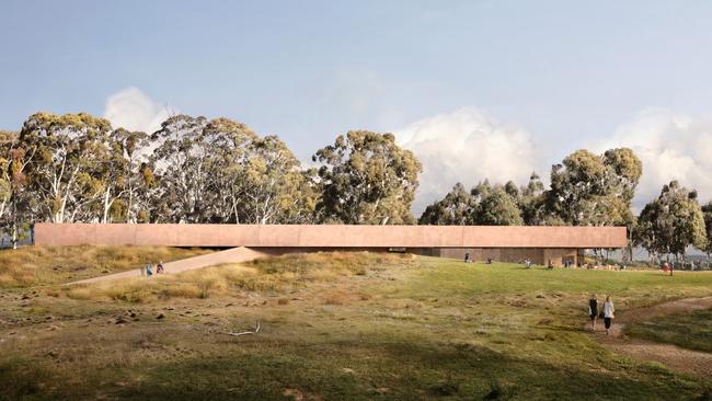 Concept designs released for new Heysen Gallery at Hahndorf. Picture: Snøhetta